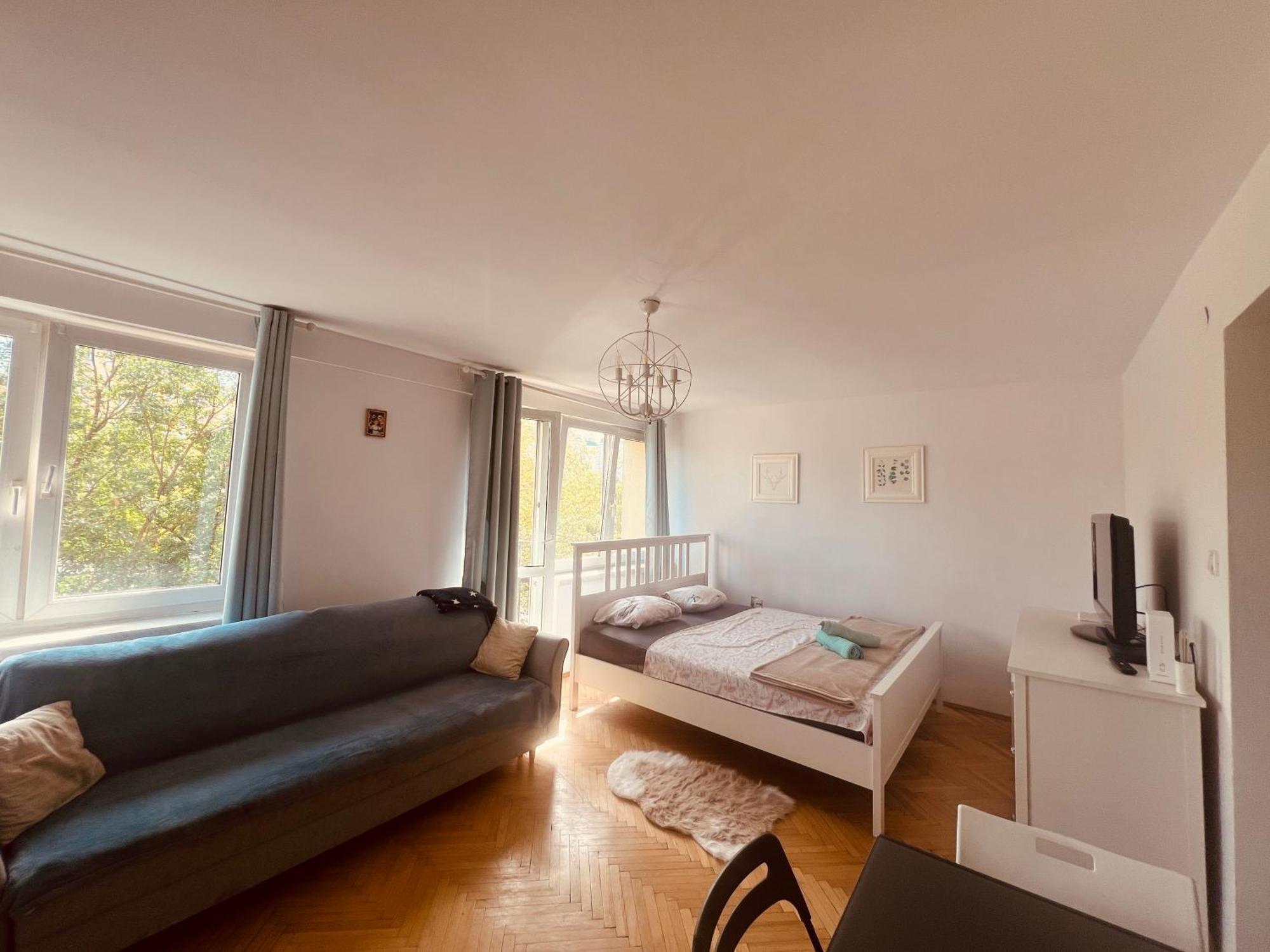 Entire Studio In Centrum Daire Varşova Dış mekan fotoğraf